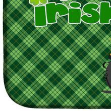 Load image into Gallery viewer, Black Pit Bull Terrier St. Patrick's Day Dish Drying Mat – Absorbent, Artistic Kitchen Essentials