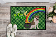 Load image into Gallery viewer, Fawn Brindle Pit Bull Terrier St. Patrick's Day Doormat - 24x36 Decorative Floor Mat – Indoor/Outdoor Rug with Artistic Flair