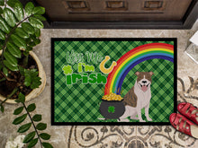 Load image into Gallery viewer, Fawn Brindle Pit Bull Terrier St. Patrick's Day Doormat - 24x36 Decorative Floor Mat – Indoor/Outdoor Rug with Artistic Flair