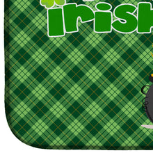 Load image into Gallery viewer, Red and White Pit Bull Terrier St. Patrick's Day Dish Drying Mat – Absorbent, Artistic Kitchen Essentials