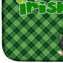 Load image into Gallery viewer, Lemon and White Tricolor Basset Hound St. Patrick's Day Dish Drying Mat – Absorbent, Artistic Kitchen Essentials