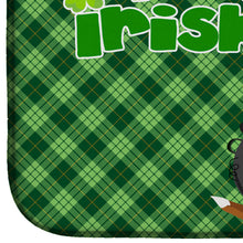 Load image into Gallery viewer, Red and White Tricolor Basset Hound St. Patrick's Day Dish Drying Mat – Absorbent, Artistic Kitchen Essentials