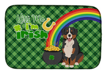 Load image into Gallery viewer, Bernese Mountain Dog St. Patrick's Day Dish Drying Mat – Absorbent, Artistic Kitchen Essentials