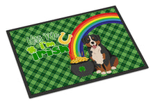 Load image into Gallery viewer, Bernese Mountain Dog St. Patrick's Day Doormat - 24x36 Decorative Floor Mat – Indoor/Outdoor Rug with Artistic Flair