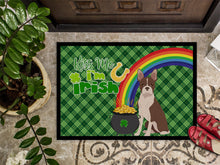 Load image into Gallery viewer, Red Boston Terrier St. Patrick's Day Doormat - 24x36 Decorative Floor Mat – Indoor/Outdoor Rug with Artistic Flair