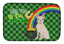 Load image into Gallery viewer, White Boston Terrier St. Patrick's Day Dish Drying Mat – Absorbent, Artistic Kitchen Essentials