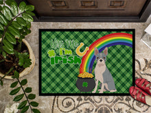 Load image into Gallery viewer, Blue Boston Terrier St. Patrick's Day Doormat - 24x36 Decorative Floor Mat – Indoor/Outdoor Rug with Artistic Flair