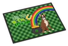 Load image into Gallery viewer, Red Fawn Boxer St. Patrick's Day Doormat - 24x36 Decorative Floor Mat – Indoor/Outdoor Rug with Artistic Flair