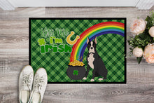 Load image into Gallery viewer, Black Boxer St. Patrick's Day Doormat - 24x36 Decorative Floor Mat – Indoor/Outdoor Rug with Artistic Flair