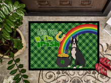 Load image into Gallery viewer, Black Boxer St. Patrick's Day Doormat - 24x36 Decorative Floor Mat – Indoor/Outdoor Rug with Artistic Flair