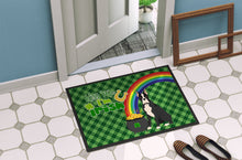 Load image into Gallery viewer, Black Boxer St. Patrick's Day Doormat - 24x36 Decorative Floor Mat – Indoor/Outdoor Rug with Artistic Flair