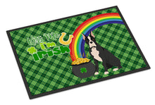 Load image into Gallery viewer, Black Boxer St. Patrick's Day Doormat - 24x36 Decorative Floor Mat – Indoor/Outdoor Rug with Artistic Flair