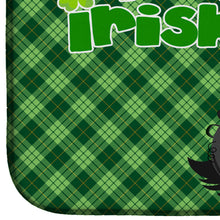 Load image into Gallery viewer, Black and Tan Cavalier Spaniel St. Patrick's Day Dish Drying Mat – Absorbent, Artistic Kitchen Essentials
