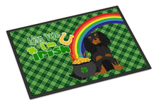 Load image into Gallery viewer, Black and Tan Cavalier Spaniel St. Patrick's Day Doormat - 24x36 Decorative Floor Mat – Indoor/Outdoor Rug with Artistic Flair