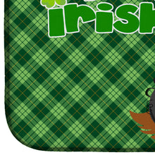 Load image into Gallery viewer, Ruby Cavalier Spaniel St. Patrick's Day Dish Drying Mat – Absorbent, Artistic Kitchen Essentials