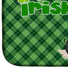 Load image into Gallery viewer, Tricolor Cavalier Spaniel St. Patrick's Day Dish Drying Mat – Absorbent, Artistic Kitchen Essentials