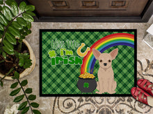 Load image into Gallery viewer, Fawn Chihuahua St. Patrick's Day Doormat - 24x36 Decorative Floor Mat – Indoor/Outdoor Rug with Artistic Flair