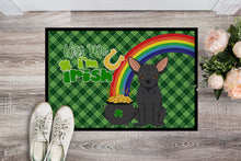Load image into Gallery viewer, Black Chihuahua St. Patrick's Day Doormat - 24x36 Decorative Floor Mat – Indoor/Outdoor Rug with Artistic Flair