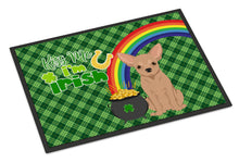 Load image into Gallery viewer, Cream Chihuahua St. Patrick's Day Doormat - 24x36 Decorative Floor Mat – Indoor/Outdoor Rug with Artistic Flair