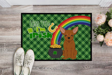 Load image into Gallery viewer, Red Chihuahua St. Patrick's Day Doormat - 24x36 Decorative Floor Mat – Indoor/Outdoor Rug with Artistic Flair