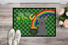 Load image into Gallery viewer, Blue Chihuahua St. Patrick's Day Doormat - 24x36 Decorative Floor Mat – Indoor/Outdoor Rug with Artistic Flair