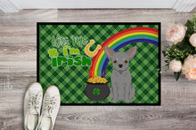 Load image into Gallery viewer, Silver Chihuahua St. Patrick's Day Doormat - 24x36 Decorative Floor Mat – Indoor/Outdoor Rug with Artistic Flair