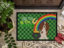 Load image into Gallery viewer, Longhair Red Pedbald Dachshund St. Patrick's Day Doormat - 24x36 Decorative Floor Mat – Indoor/Outdoor Rug with Artistic Flair