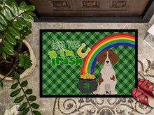 Load image into Gallery viewer, Red Piebald Dachshund St. Patrick's Day Doormat - 24x36 Decorative Floor Mat – Indoor/Outdoor Rug with Artistic Flair