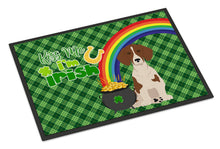 Load image into Gallery viewer, Red Piebald Dachshund St. Patrick's Day Doormat - 24x36 Decorative Floor Mat – Indoor/Outdoor Rug with Artistic Flair