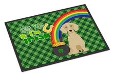 Load image into Gallery viewer, Cream Dachshund St. Patrick's Day Doormat - 24x36 Decorative Floor Mat – Indoor/Outdoor Rug with Artistic Flair