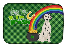 Load image into Gallery viewer, Dalmatian St. Patrick's Day Dish Drying Mat – Absorbent, Artistic Kitchen Essentials