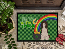 Load image into Gallery viewer, Liver English Springer Spaniel St. Patrick's Day Doormat - 24x36 Decorative Floor Mat – Indoor/Outdoor Rug with Artistic Flair