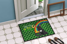 Load image into Gallery viewer, Black French Bulldog St. Patrick's Day Doormat - 24x36 Decorative Floor Mat – Indoor/Outdoor Rug with Artistic Flair