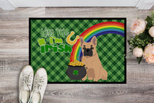 Load image into Gallery viewer, Fawn French Bulldog St. Patrick's Day Doormat - 24x36 Decorative Floor Mat – Indoor/Outdoor Rug with Artistic Flair