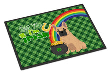 Load image into Gallery viewer, Fawn French Bulldog St. Patrick's Day Doormat - 24x36 Decorative Floor Mat – Indoor/Outdoor Rug with Artistic Flair