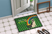 Load image into Gallery viewer, Black and Silver German Shepherd St. Patrick's Day Doormat - 24x36 Decorative Floor Mat – Indoor/Outdoor Rug with Artistic Flair