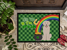 Load image into Gallery viewer, Cream Golden Retriever St. Patrick's Day Doormat - 24x36 Decorative Floor Mat – Indoor/Outdoor Rug with Artistic Flair