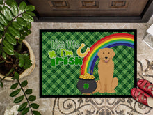 Load image into Gallery viewer, Gold Golden Retriever St. Patrick's Day Doormat - 24x36 Decorative Floor Mat – Indoor/Outdoor Rug with Artistic Flair