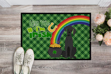 Load image into Gallery viewer, Black Great Dane St. Patrick's Day Doormat - 24x36 Decorative Floor Mat – Indoor/Outdoor Rug with Artistic Flair
