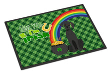 Load image into Gallery viewer, Black Great Dane St. Patrick's Day Doormat - 24x36 Decorative Floor Mat – Indoor/Outdoor Rug with Artistic Flair