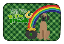 Load image into Gallery viewer, Fawn Great Dane St. Patrick's Day Dish Drying Mat – Absorbent, Artistic Kitchen Essentials