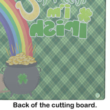 Load image into Gallery viewer, Fawn Great Dane St. Patrick's Day Glass Cutting Boards – Durable, Decorative Kitchen Art Large