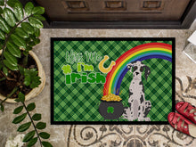 Load image into Gallery viewer, Harlequin Great Dane St. Patrick's Day Doormat - 24x36 Decorative Floor Mat – Indoor/Outdoor Rug with Artistic Flair