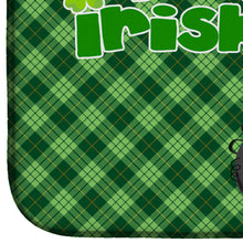 Load image into Gallery viewer, Fawn Italian Greyhound St. Patrick's Day Dish Drying Mat – Absorbent, Artistic Kitchen Essentials