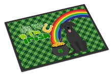 Load image into Gallery viewer, Black Labrador Retriever St. Patrick's Day Doormat - 24x36 Decorative Floor Mat – Indoor/Outdoor Rug with Artistic Flair