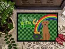 Load image into Gallery viewer, Red Fox Labrador Retriever St. Patrick's Day Doormat - 24x36 Decorative Floor Mat – Indoor/Outdoor Rug with Artistic Flair