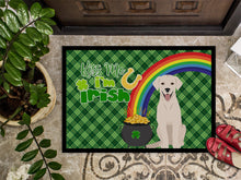 Load image into Gallery viewer, White Cream Labrador Retriever St. Patrick's Day Doormat - 24x36 Decorative Floor Mat – Indoor/Outdoor Rug with Artistic Flair