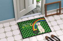 Load image into Gallery viewer, White Cream Labrador Retriever St. Patrick's Day Doormat - 24x36 Decorative Floor Mat – Indoor/Outdoor Rug with Artistic Flair
