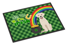 Load image into Gallery viewer, White Cream Labrador Retriever St. Patrick's Day Doormat - 24x36 Decorative Floor Mat – Indoor/Outdoor Rug with Artistic Flair