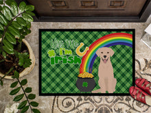 Load image into Gallery viewer, Yellow Labrador Retriever St. Patrick's Day Doormat - 24x36 Decorative Floor Mat – Indoor/Outdoor Rug with Artistic Flair